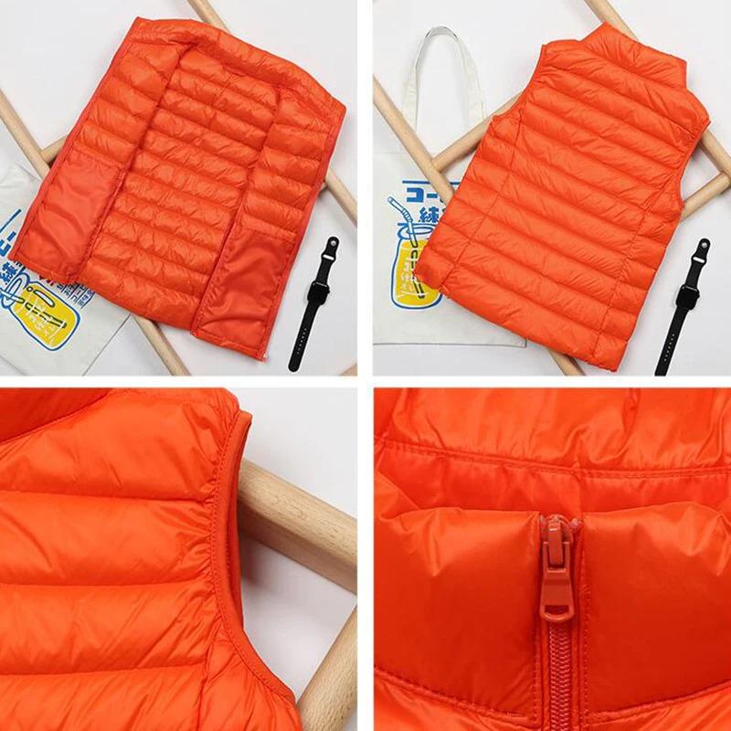 Autumn and Winter Down Vest Women's Short Ultra-light Duck Down Jacket Windproof Vest Warm Women's Sleeveless Jacket