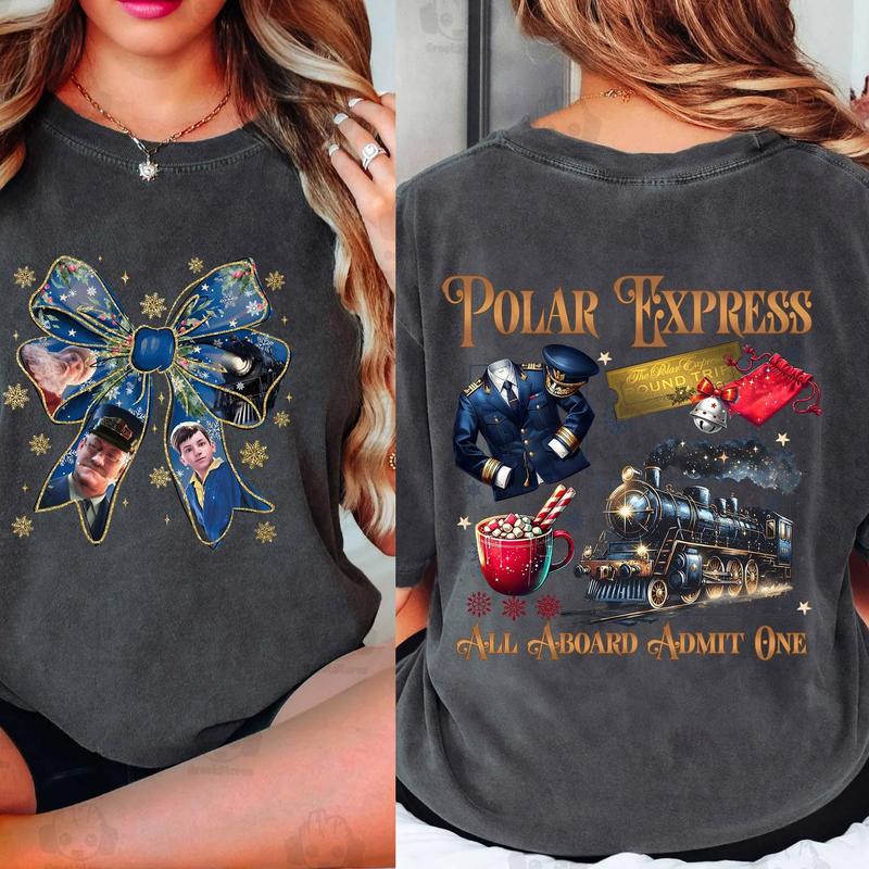 Polar Express Admit One Shirt, Christmas Movie Shirt, Christmas Shirt, Xmas Gift For Family