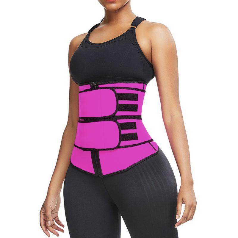 Summer Women's Basic Zipper Waist Trainer, Workout Clothes Waist Cincher for Women, Sports & Outdoor Accessories, Christmas Gift