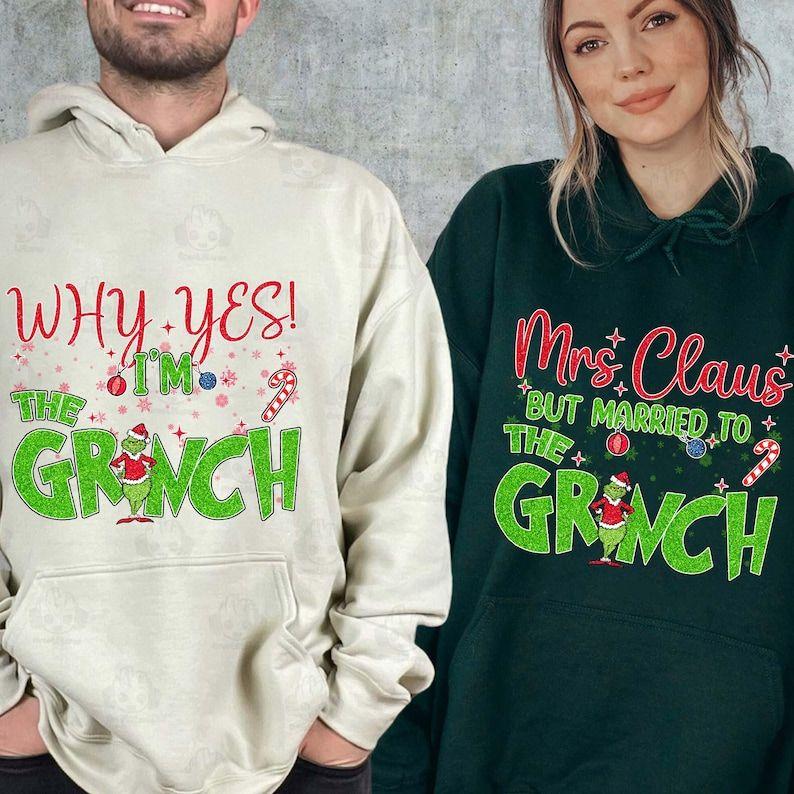 Funny Mrs Claus Matching Christmas Png, Greenmas Couple Png, Matching Husband Wife Christmas Party, Holiday Family Mom Dad Pajamas Png Christmas Gifts.