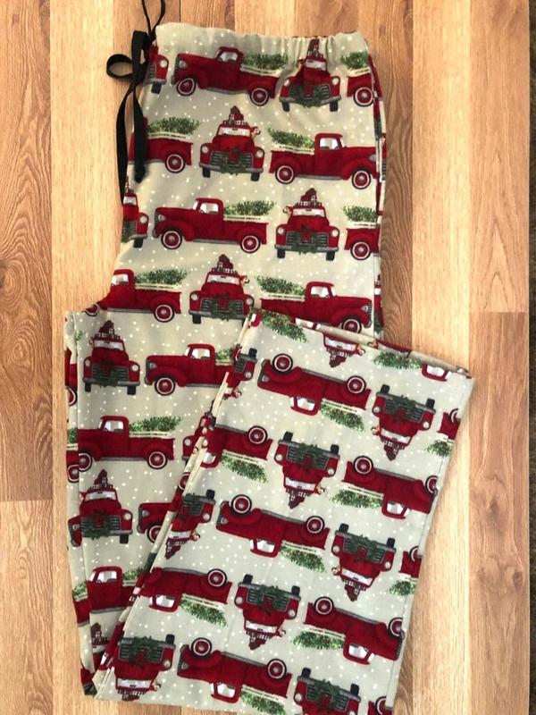 Christmas Vintage Truck Flannel Pajama pants, Lounge pants, sleep bottoms, Matching Family Pj's, Available is