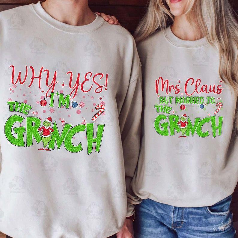 Funny Mrs Claus Matching Christmas Png, Greenmas Couple Png, Matching Husband Wife Christmas Party, Holiday Family Mom Dad Pajamas Png Christmas Gifts.