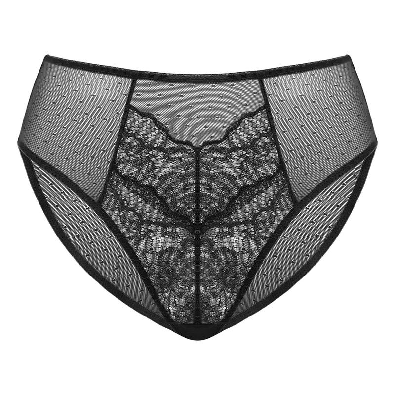 HSIA Enchante Floral Lace Sheer Mesh Back Bikini Underwear Matching Panty