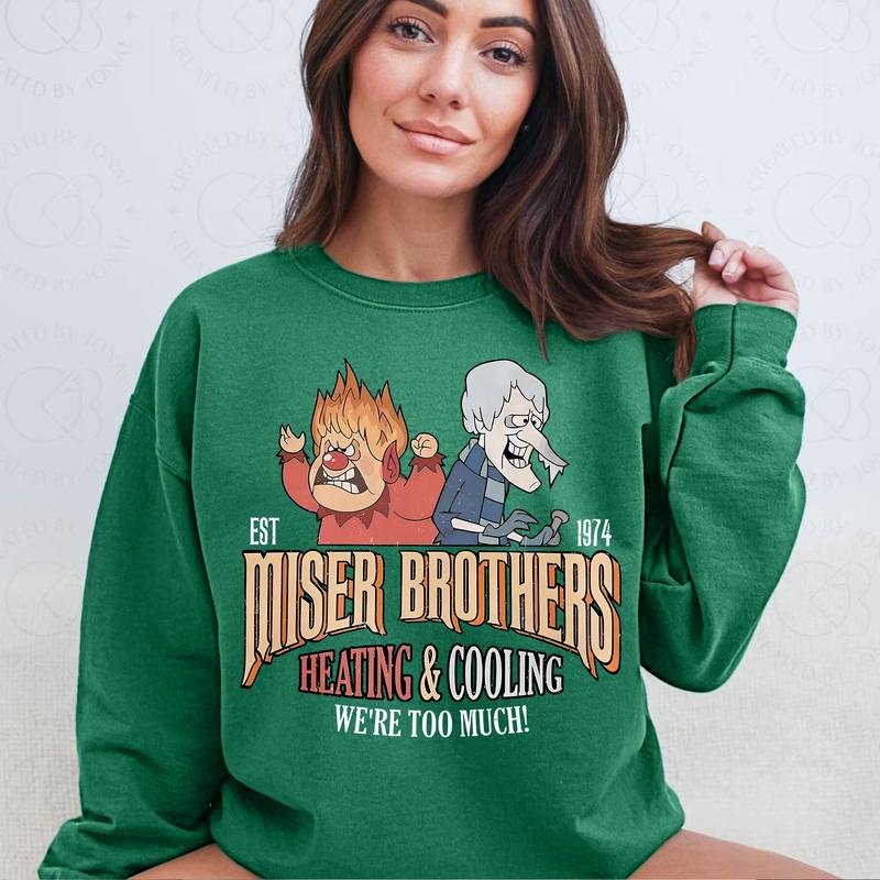 Miiser Br0thers Heaating and C0oling Shirt, We're T0o Much Shirt, Christmas Movie Shirt, Xmas Gift Fashion Fit Fashion Fit Fashion Fit