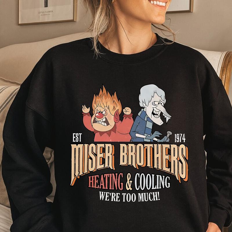 Miiser Br0thers Heaating and C0oling Shirt, We're T0o Much Shirt, Christmas Movie Shirt, Xmas Gift Fashion Fit Fashion Fit Fashion Fit