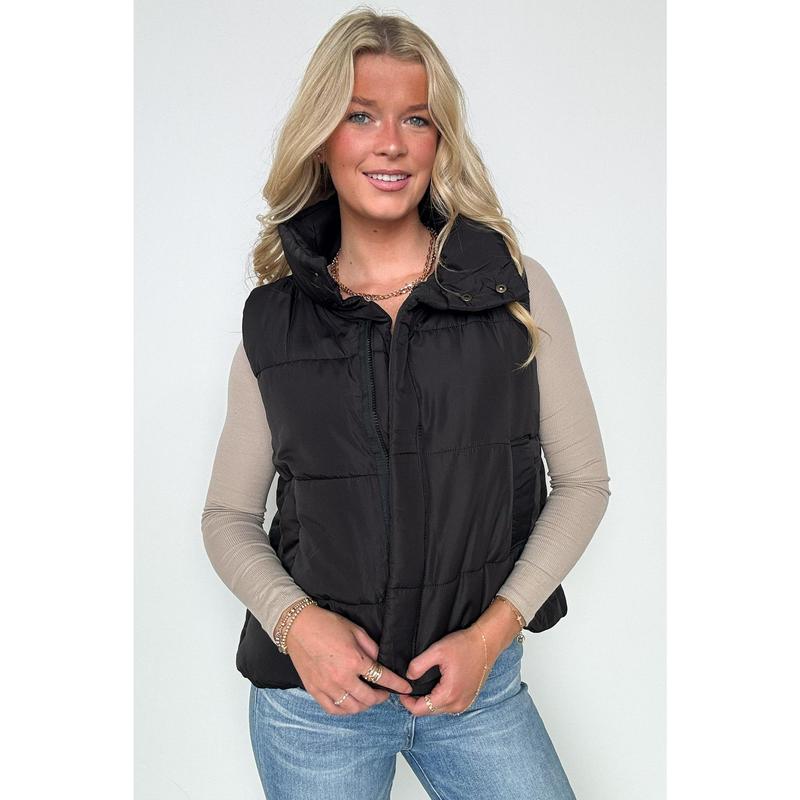 Toasty Time Zip Up Puffer Vest