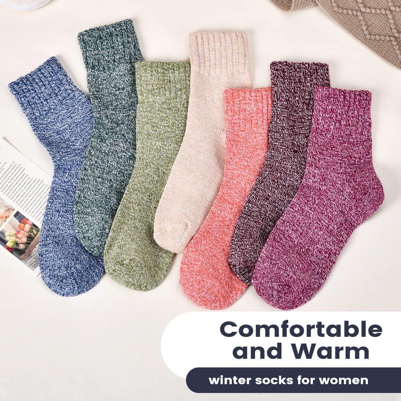 Wool Socks- Thick Soft Wool Socks for Women, Vintage Warm Womens Wool Socks, Winter Warm Boot Socks for Women Men