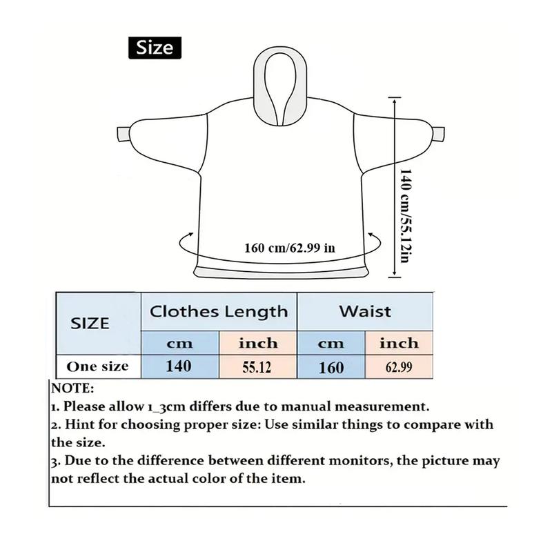 [Free shipping on 2 items] Christmas Day Gift Plus Size Wearable Blanket Hoodie for Women Men, 1Pcs Oversized Nightgown Loungewear Womenswear Wearable Hoodie Sherpa Fleece Sweatshirt Blanket Warm Hoodie with Pocket