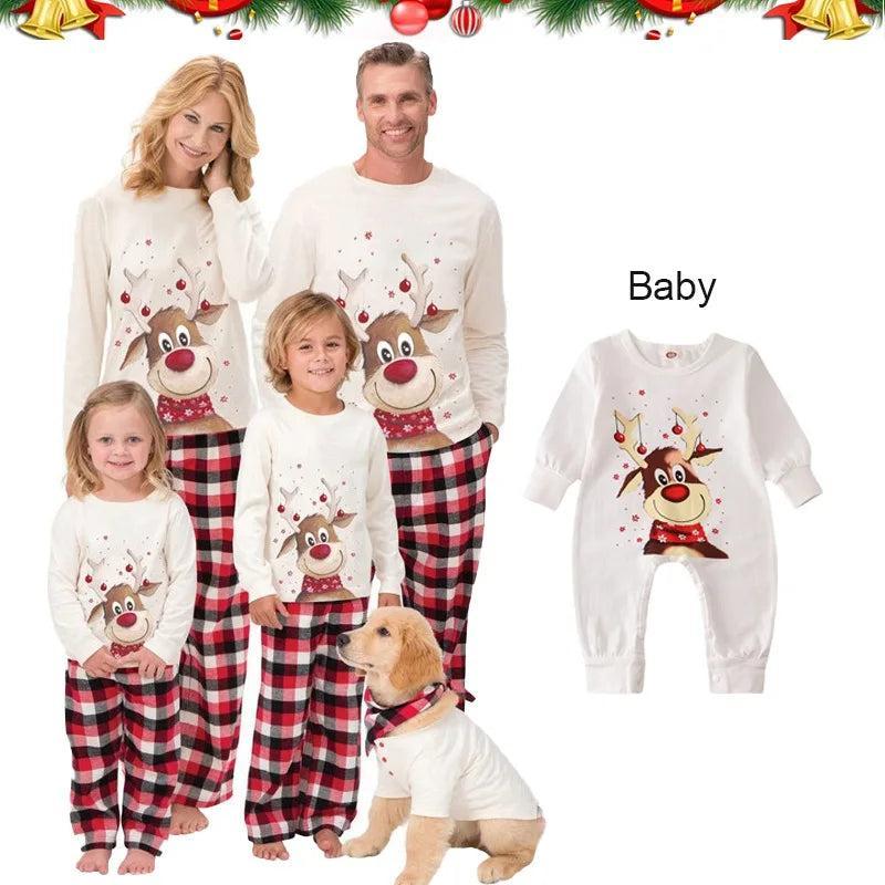 Xmas Family Plaid Matching Pajamas Set Womenswear Clothing