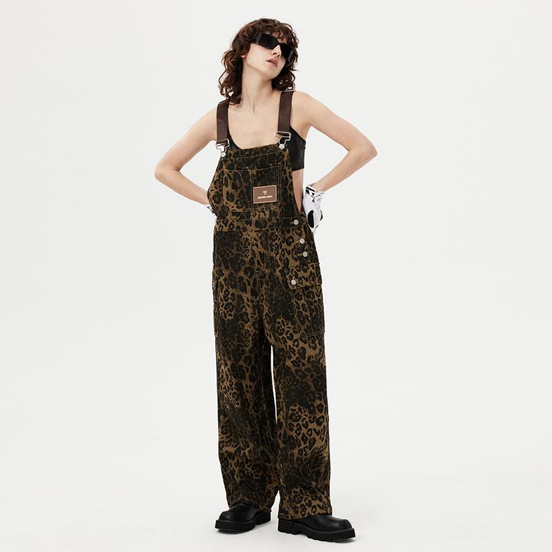 Aelfric Eden Leopard Print Overalls