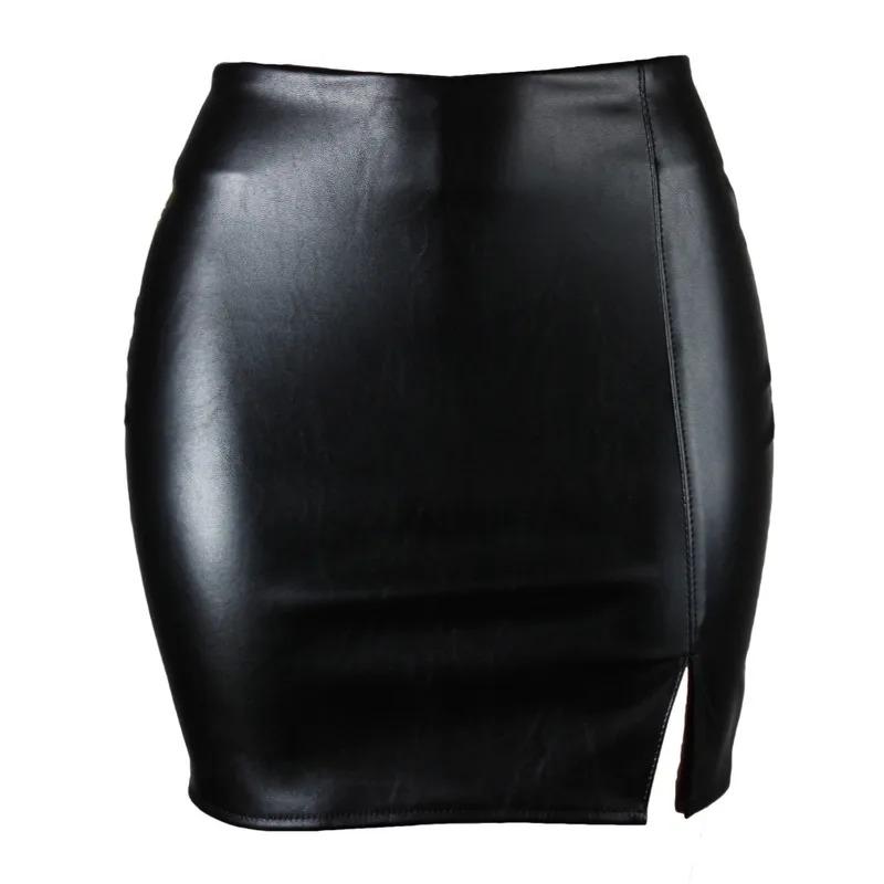 Sexy Black Pu Leather Mini Skirt for Women, American Fashion, Summer Clothing, Dark Brown, Claret Skirts, Female Bottoms Y2k Hot tight pencil  skirt Womenswear Comfort Festival Basic Minimalist Party Skinny Slim