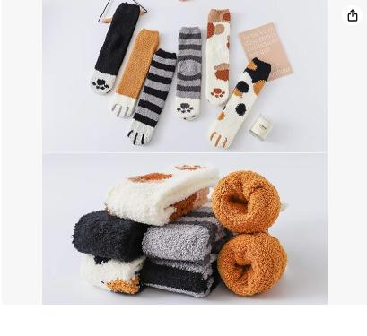 6 Pairs Women's Fuzzy Socks - Soft and Cozy Microfiber House Sleeping Slipper Socks for Winter - Christmas Gifts - Womenswear, Underwear Lady Comfort