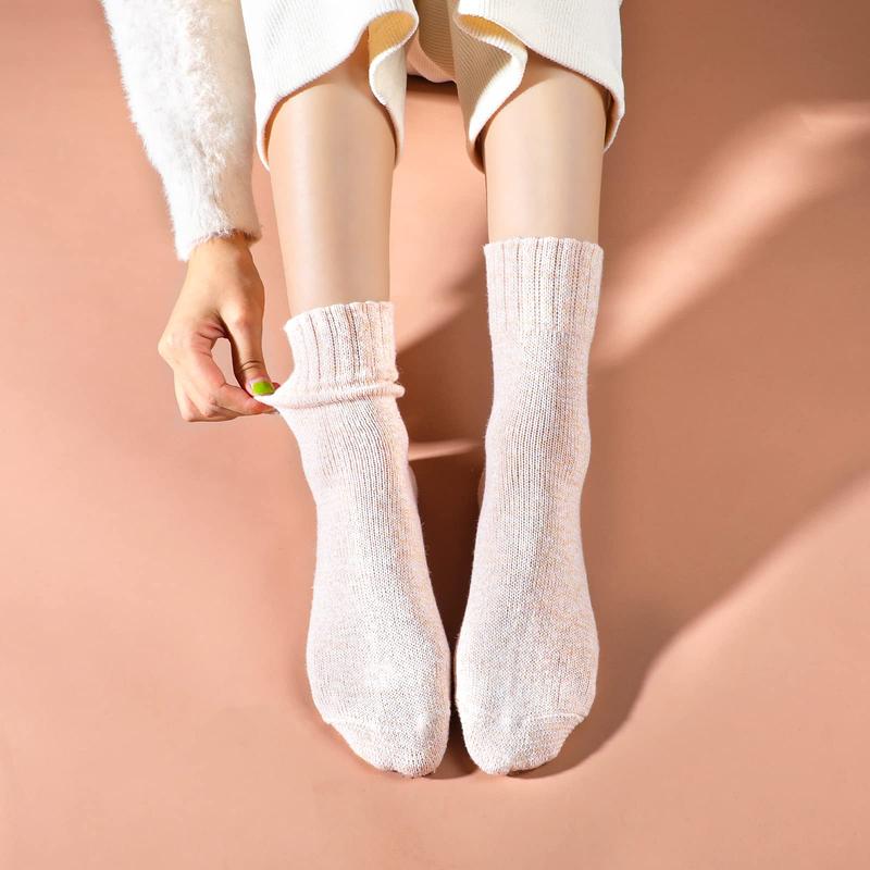 Wool Socks- Thick Soft Wool Socks for Women, Vintage Warm Womens Wool Socks, Winter Warm Boot Socks for Women Men