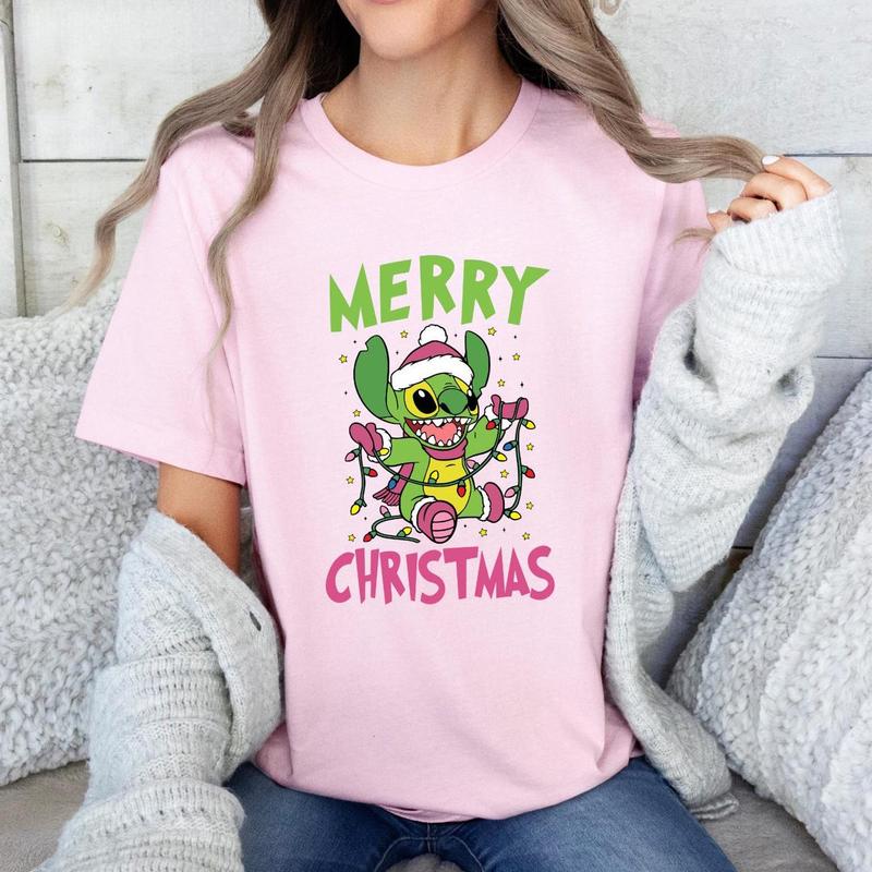 Merry christmas Stitchh, christmas Stitchh, Stitchh shirt, lilo and Stitchh, christmas gift, family trip shirt, Disneyy shirt, 30HKC