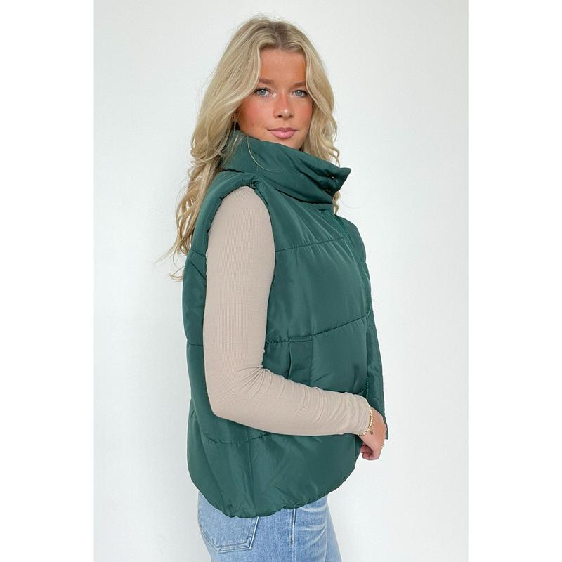 Toasty Time Zip Up Puffer Vest