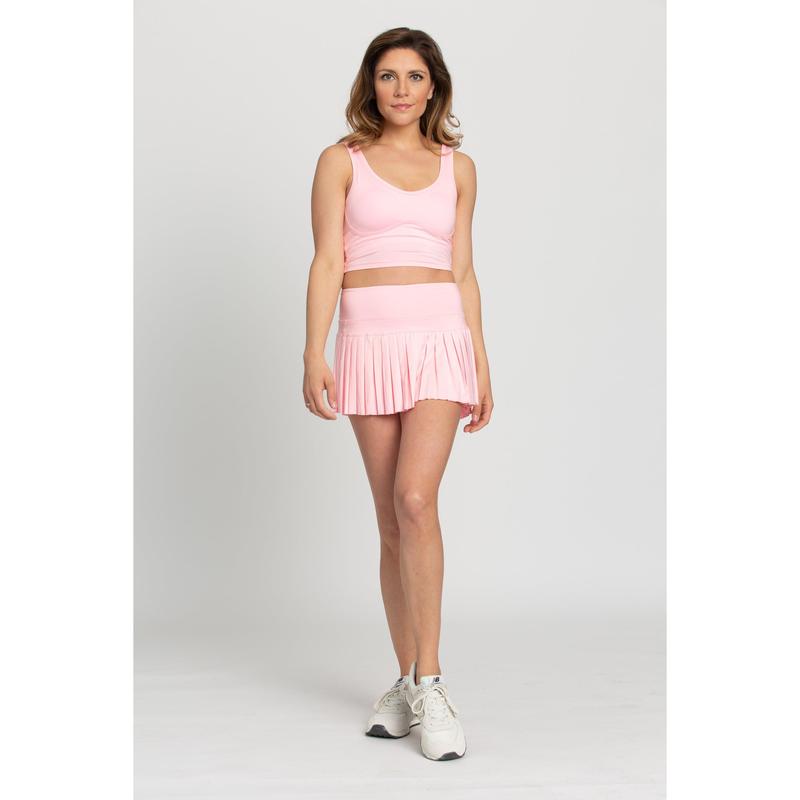 Baby Pink Pleated Tennis Skirt