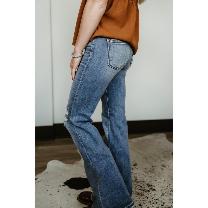 Tummy Control Mid Rise Stretchy Jeans by Risen