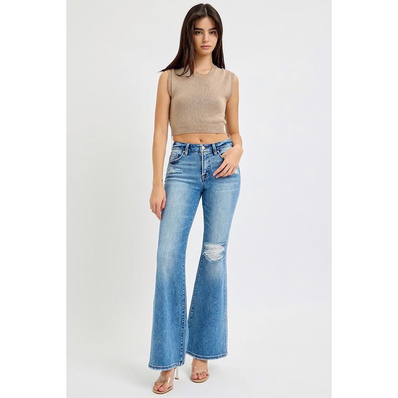 Tummy Control Mid Rise Stretchy Jeans by Risen