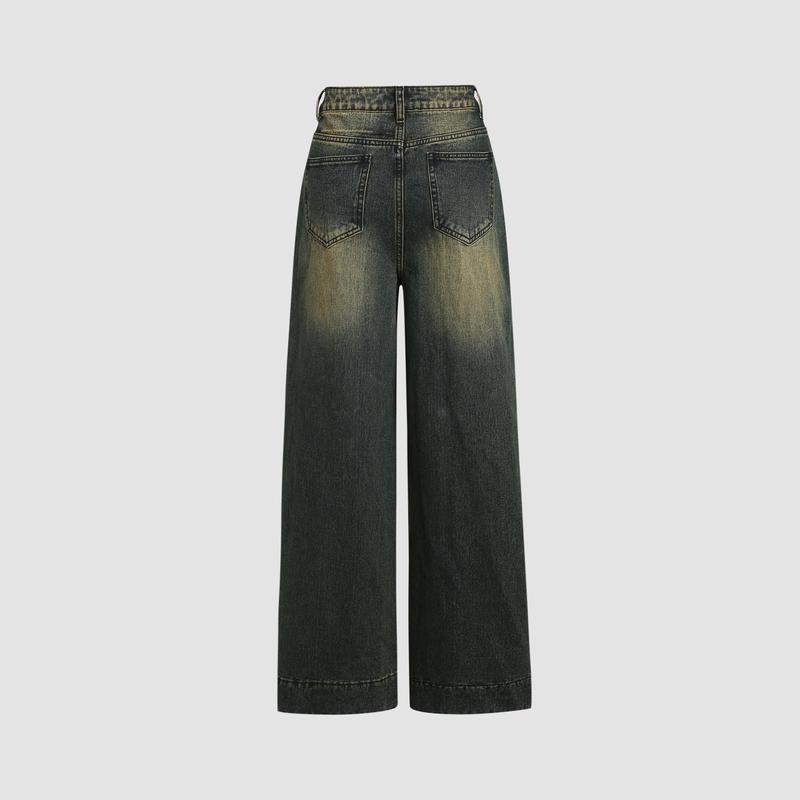 Cider [1 colors, Size 2-26] High Waist Straight Leg Jeans