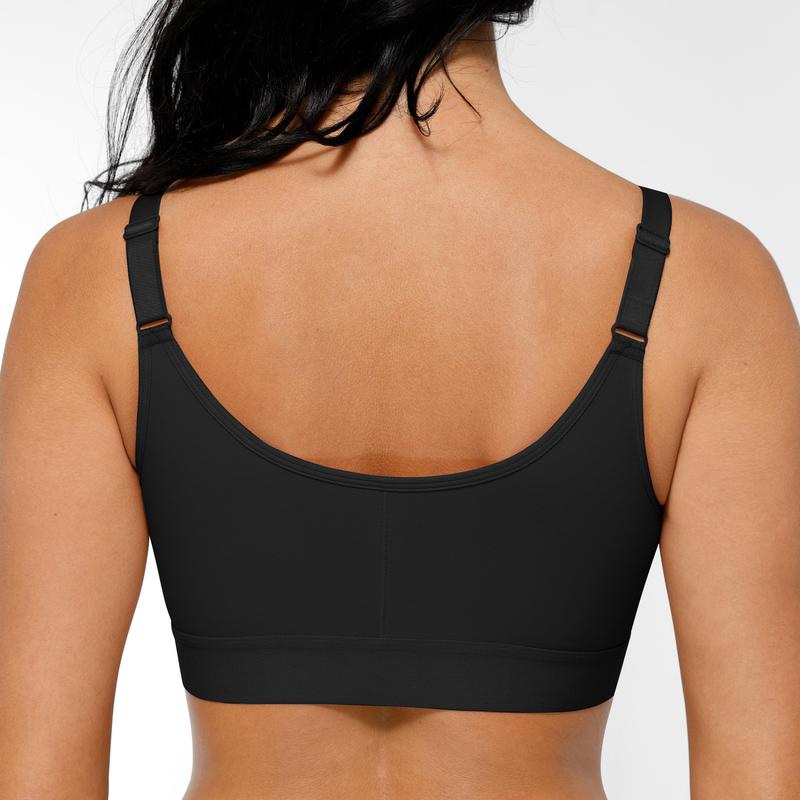 FeelinGirl Wireless Bra Front Closure for Women Everyday Bras Post Shapewear Top Comfortable Fabric Womenswear Fits