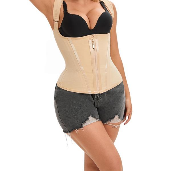 YMERCH Waist Shapewear for Women Tummy Control Girdle Workout Shapewear with Adjustable Shoulder Strap Individually Wrapped shapewear womenswear casual comfy Adjustable Waist Adjustable Waist Trainer Zipper Shapewear Compression Vest Comfort Elastic