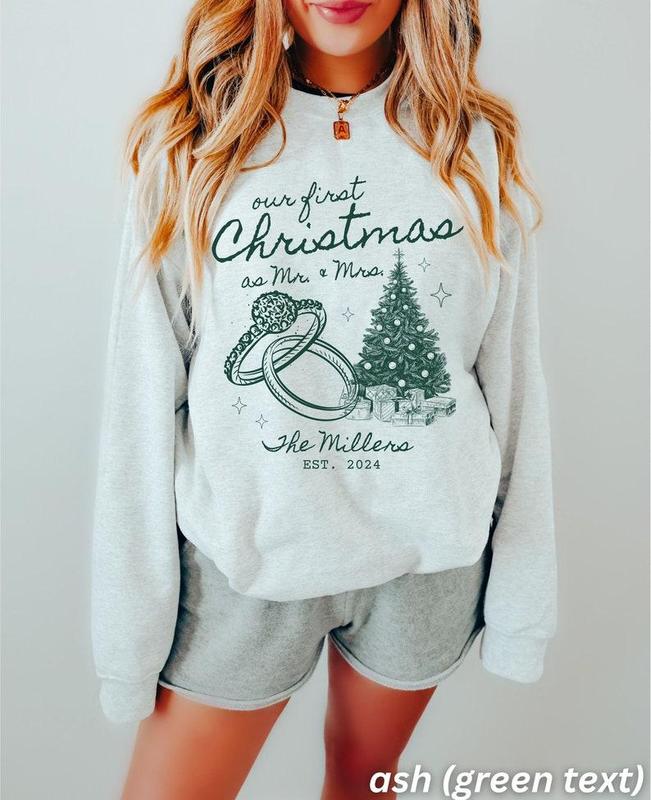 Unisex Funny Couples Ugly Christmas Sweater, Hoodie, T-Shirt Couples Matching Ugly Christmas Sweater, Santa Twice, Christmas Pajamas, Sold Separate Inactive