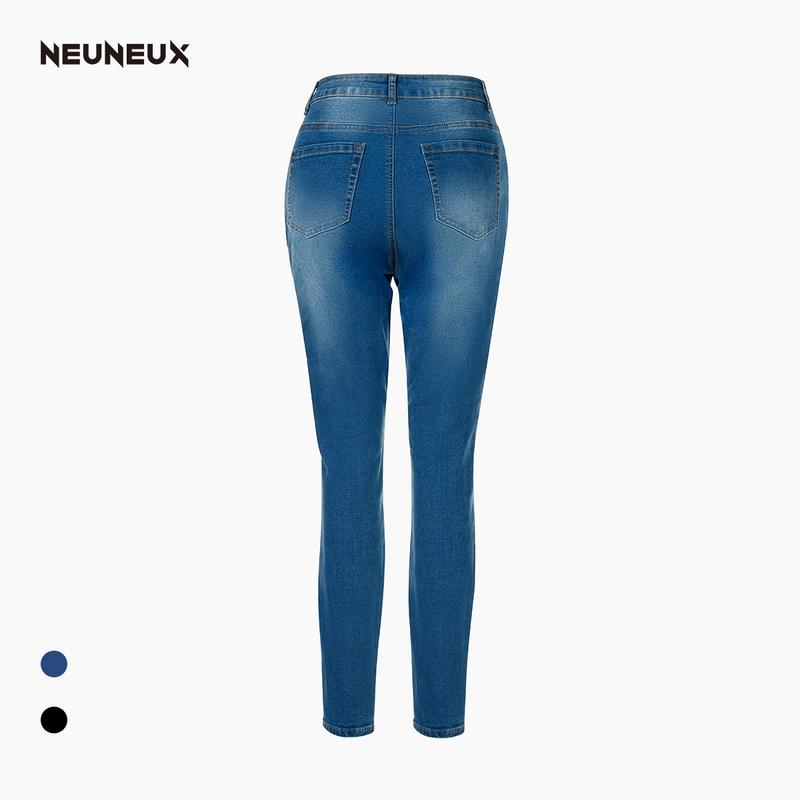 High Waist Button-fly Skinny Jeans Womenswear Bottom