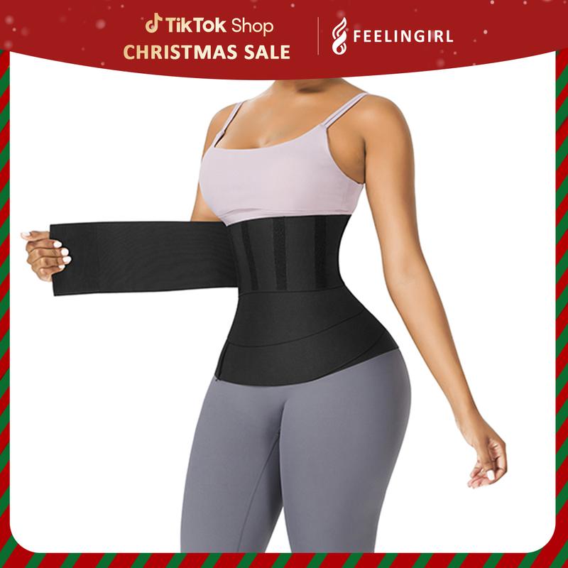 FeelinGirl Snatch Me Up Bandage Wrap One Size Fits Up to 5XL for Women Invisible Wrap Tummy Control Wrap Belt Gym Shapewear Comfortable Womenswear