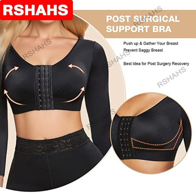 Post Sugery Push Up Bra Arm Shaper for Women Post Surgery Compression Sleeves Arm Shapwear Sports Bra Garment Shapewear Womenswear