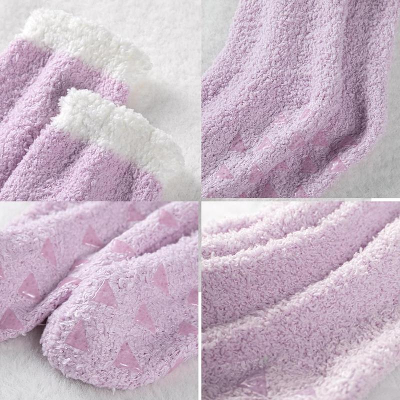 Fuzzy Socks for Women - Non Slip Socks Women, Slipper Socks  Socks with Grips for Women, Warm Fluffy Socks