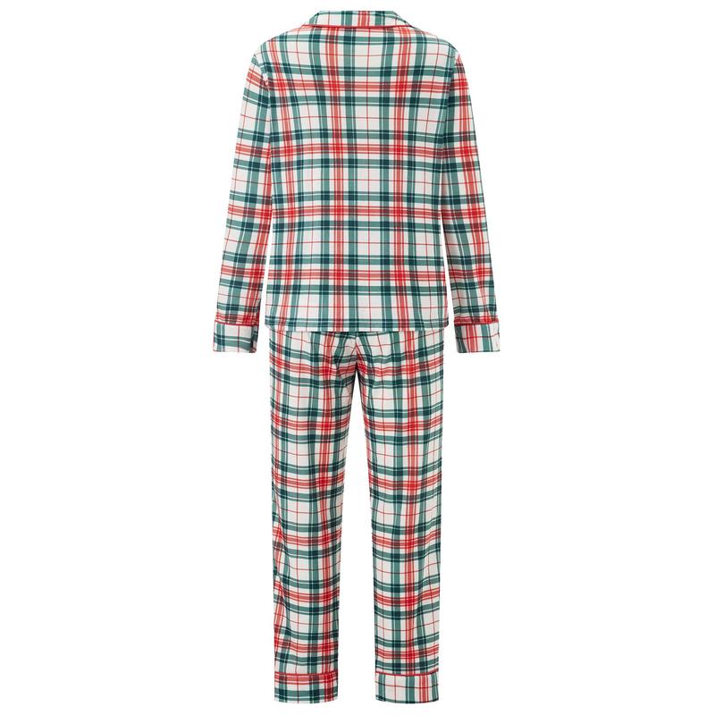 Plaid Print Matching Christmas Pajamas For Family Plaid Print Holiday Pajamas Sleepwear