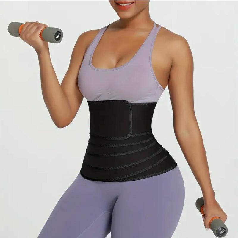 Neoprene Winter Women's Fitness Tummy Trimmer Control Waist Wrap Belt with Back Support for Gym