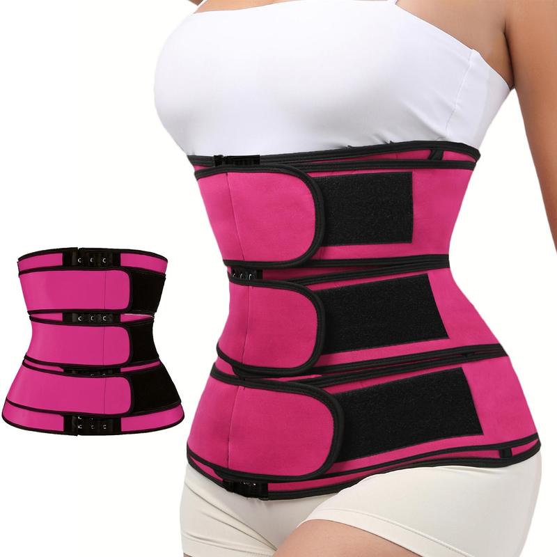 Double Layer Waist Trainer, Adjustable Velcro Waist Cincher, Tummy Control Shaper, Waist Trainer for Women, Sports & Outdoor Clothing Accessories