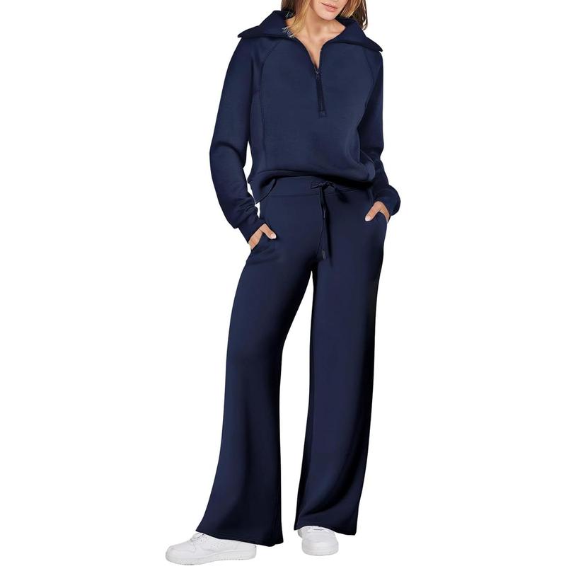 ANRABESS Women 2 Piece Outfits Sweatsuit Oversized Sweatshirt Sweatpants Tracksuit Sweat Lounge Matching Set 2024 Fall Trendy