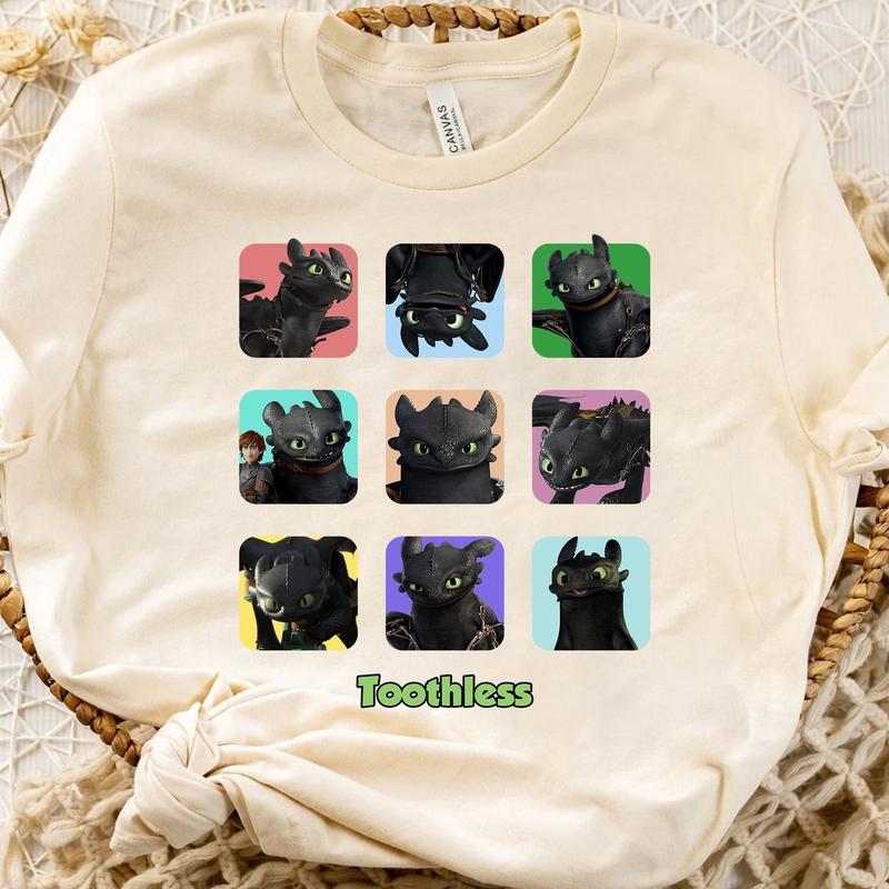 How To Train Your Dragon Toothless Moods Shirt, Toothless Portrait Tee, Walt World, Family Matching Shirts, Gift for Women and Men