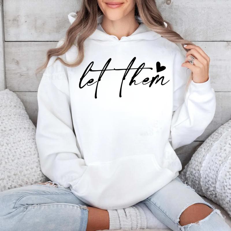 Let Them Sweatshirt DRG, Positive Saying, Mental Health Sweatshirt DRG, Self Love Club, Self Motivation, Positive Sweatshirt Women, Gift For Women Cotton Comfort girlblackhoodie Womenswear Check