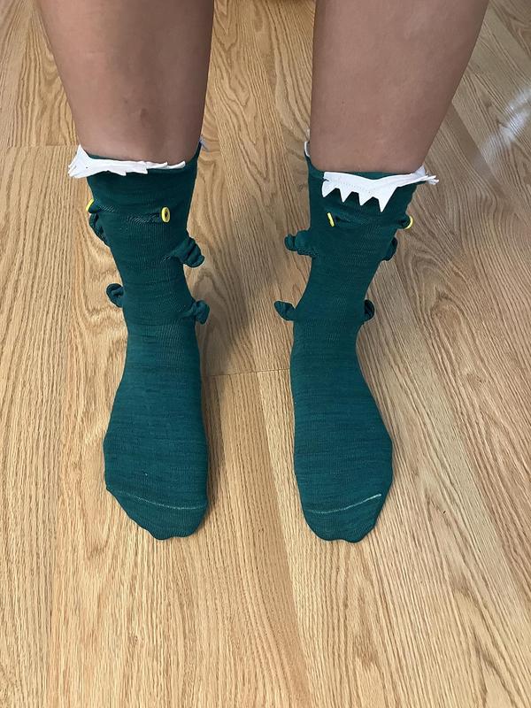 Knit Socks Unisex Novelty Shark Crocodile Shape Socks Floor Socks Winter Home Warm Socks Christmas gift