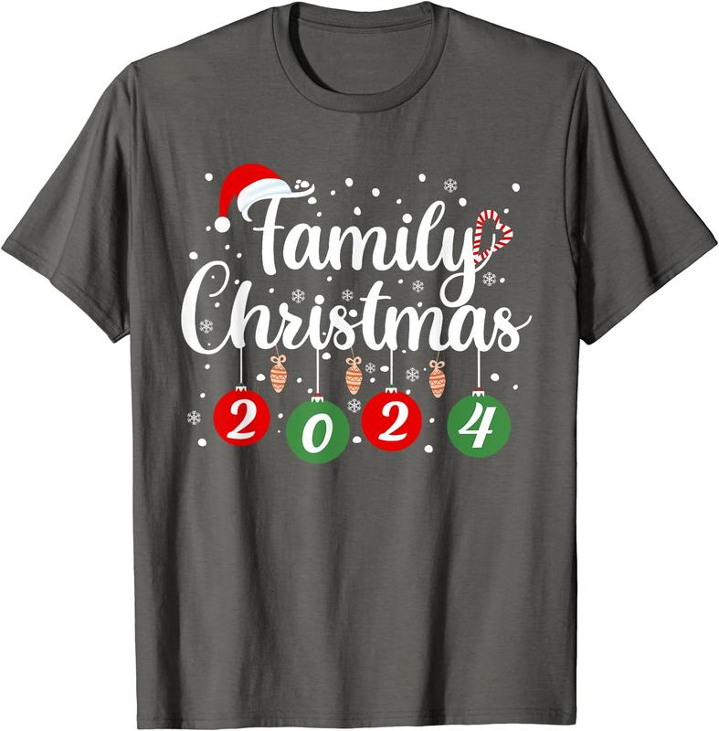 Family Christmas 2024 Xmas Holiday Pajamas Family Vacation T-Shirt