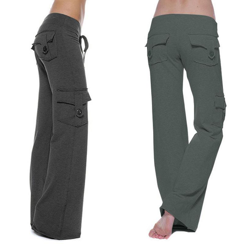 Cargo Pants for Women High Waisted Casual Pants Wide Leg Cargo Pants with Pockets Military Combat Trousers