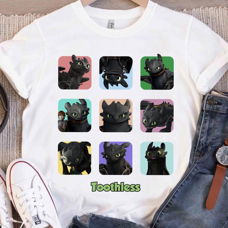 How To Train Your Dragon Toothless Moods Shirt, Toothless Portrait Tee, Walt World, Family Matching Shirts, Gift for Women and Men