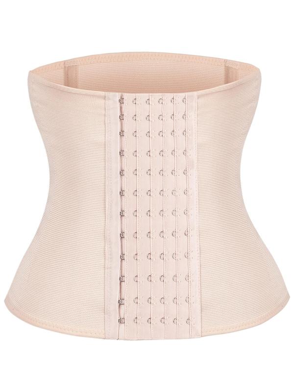 Women's Basic Plain Adjustable Shapewear Waist Trainer with Hook And Eye Closure, Casual Breathable Skin Friendly Tummy Control Faja Waist Shaper, Women's Shapewear Clothes for All Seasons