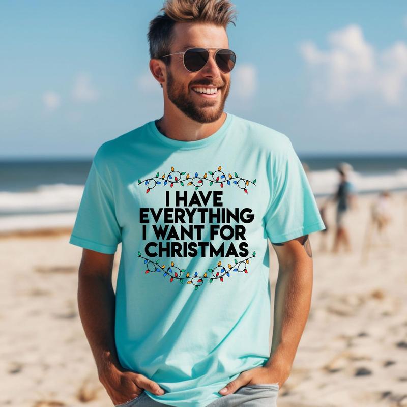 Christmas Party Couple Shirt, I Have Everything I Want For Christmas Shirt, It's Me I'm Everything Shirt,Couple Matching Tee G