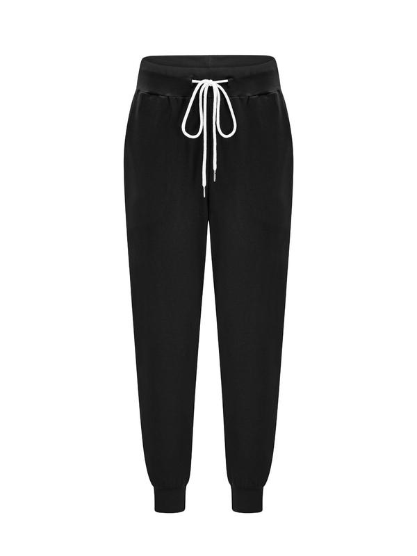 Women's Plain Drawstring Waist Jogger Pants, Casual Pocket Sweatpants for Fall & Winter, Women's Trousers for Daily Wear