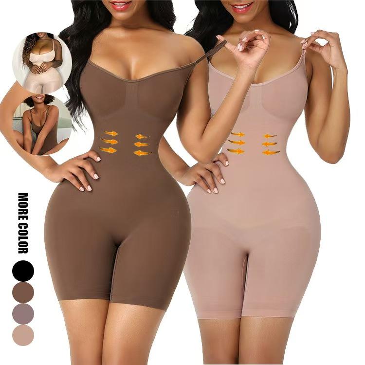 Seamless Bodysuit Compression Open Crotch Shapewear Women Push Up Fajas Colombianas Corset Slimming Butt Lifter Full Body Shaper