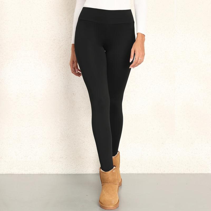 2PCS Warm Winter Leggins Womens Gym Black Velvet Leggings High Waist Classic Casual Autumn Pants Fashion Compression