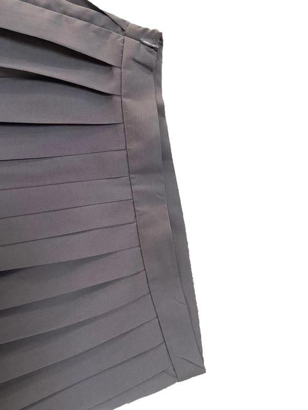 Women's Solid Color High Waist Pleated Skirt, Fashion Casual Zipper Short Skirt for Daily Outdoor Wear, Ladies Bottoms for Summer