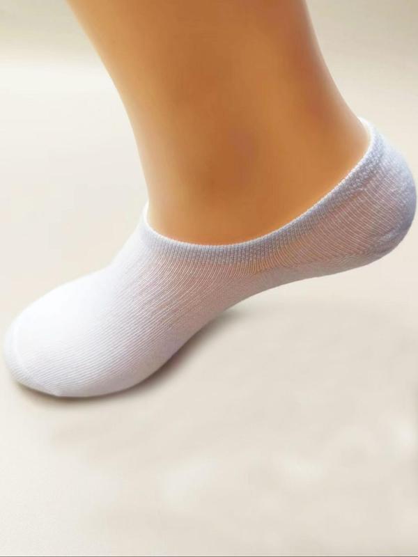 Women's Solid Invisible Socks, Casual Moisture Wicking Socks, Soft Comfy Breathable Socks for All Seasons Daily Wear