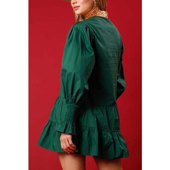 Sequin Skirt Nutcracker Shirt Dress Holiday Dresses for Women Christmas Skirt Nutcracker Sweatshirt Cute Clothes