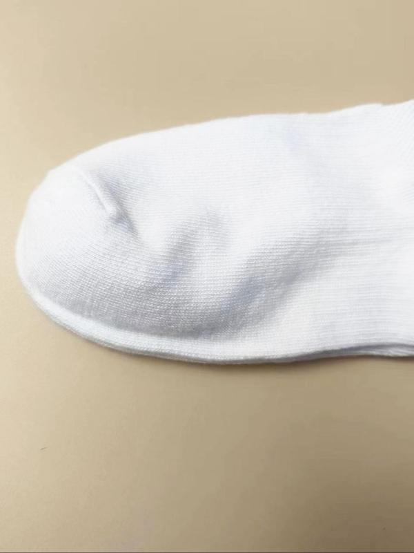 Women's Solid Invisible Socks, Casual Moisture Wicking Socks, Soft Comfy Breathable Socks for All Seasons Daily Wear