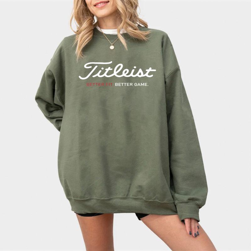 Titleist Golf Script Sweatshirt T-Shirt Hoodie Men Women Golf Apparel Streetwear casual Vibrant colors Golf Gift Idea Pullover Everyday Wear Cotton Fit